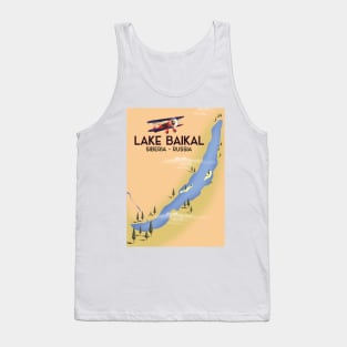 Lake Baikal Russia Lake map Tank Top